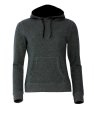 Dames Hoodie Clique Classic Anthracite Melange